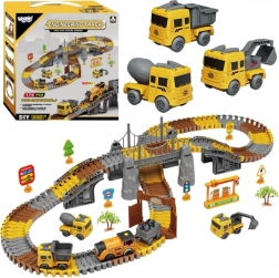 Woopie byggesæt racerbane XXL elektrisk bane – byggeplads, 174 dele