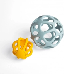 aktive silikonebolde BIGJIGS TOYS til babyer (sæt med 2 stk)