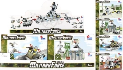 Byggesæt Military Force – 8 varianter af militærmodeller