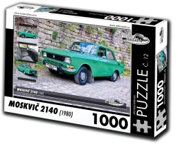 RETRO-AUTA puslespil Moskvich 2140 (1980) 1000 brikker
