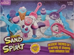 Kreativt sæt med kinetisk sand til fremstilling af desserter