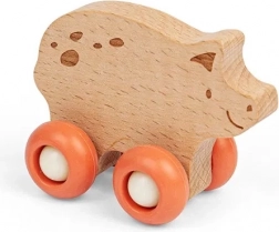 Trælegetøj på hjul - Husdyr