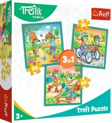 Puzzle Treflíci 3i1 – lær Treflíci at kende (20, 36 og 50 brikker)