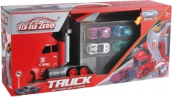 Legesæt lastbil med katapult og 4 biler