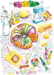 Puslespil magnolia kongelig kage 1000 brikker