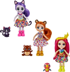 Dukke ENCHANTIMALS lille lillesøster med dyrebaby