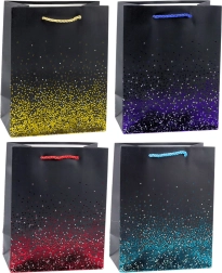 Gavepose med glitrende gradienteffekt 23 x 18 x 10,5 cm