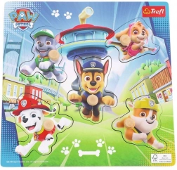 Træ mini-puslespil PAW Patrol – 5 brikker