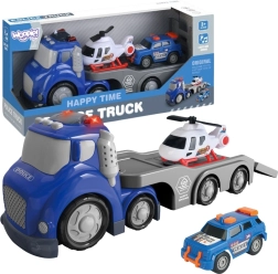 Woopie Blå Politi Trailer City Truck med Lys- og Lydeffekter