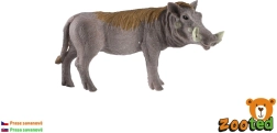 Plastfigur af et vortesvin på savannen, 9 cm