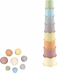 Stabletårn af kopper med bølgemønster 40,8 cm