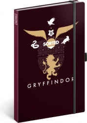 Notesbog Harry Potter Gryffindor, linjeret 13 × 21 cm