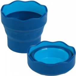 Sammenklappelig vandkop Clic&Go blå fra FABER-CASTELL