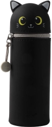 Silikone penalrør Cat Lovers sort kat