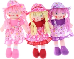 Klassisk stof-babydukke med lyd 35 cm (synger) - 1 stk.
