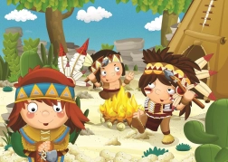 Puslespil Indianere 50 brikker