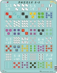 Larsen Videnskabs-puslespil Multiplikation med terninger