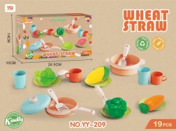 økologisk sæt med gryder og tilbehør til børn