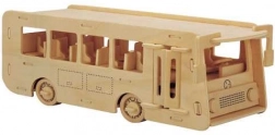 Woodcraft Træ 3D puslespil bus