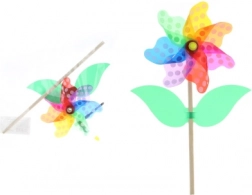 Vindmølle blomst på plastikpind