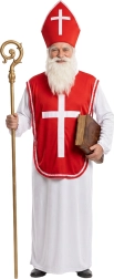 Karnevalskostume som Sankt Nikolaus til voksne