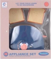 Plastisk legetøjsbrødrister til børn med batteri