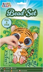 Grafix perlebillede med lille tiger 21 × 14,5 cm