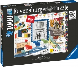 Ravensburger puslespil Eames Design klassiske stole 1000 brikker