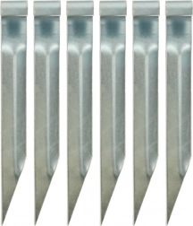 Jordankre til trampolin – stålkroge til fastgørelse, 6 stk. (35 × 4 cm)