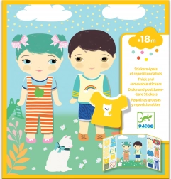 Flytbare klistermærker til børn Tøj fra Djeco