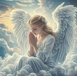 Norimpex Diamantmaling Bedende engel 30x40 cm