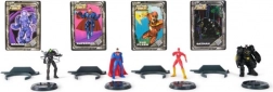 Sæt med DC METAL FORCE-figurer: Brainiac vs. Batman, Superman og Flash (5 cm)