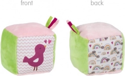 Goki tekstil motorisk terning Fugl/Regnbue