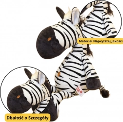 Plys legetøj zebra sort-hvid 25 cm