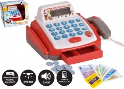 Lille digital børnekasseapparat med tilbehør, lys og lyd
