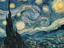 Puslespil Vincent van Gogh: Stjerneklart nat