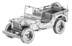 3D metalpuslespil Jeep Willys MB Overland ICONX
