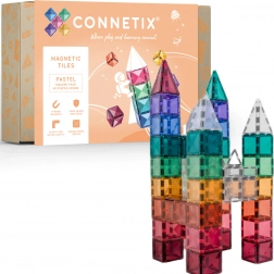Connetix Pastel Square Pack magnetisk byggesæt 40 dele