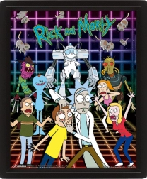 3D-billede Rick og Morty