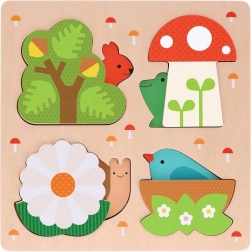 Petit Collage puttekasse-puslespil - Det er mit hjem