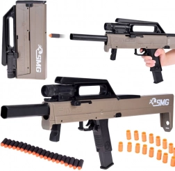 Skumgevær med magasin og patroner