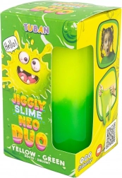 tuban jiggly slime neo duo tofarvet gul–grøn 430 g