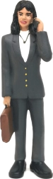Figur forretningskvinde 13,2 cm - 1 stk.