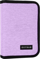 Skole penalhus Unicolor lilla, etages med to flapper