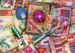 Ravensburger puslespil Høj Skrædderkunst 1000 brikker