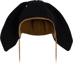 Baby bomuldshue med ører New Baby Favorite sort (3–6 måneder)