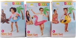 Oppustelig børnering med dyremotiver 66–72 cm