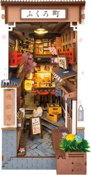 3D puslespil bogstøtte Sakuros gade med vin