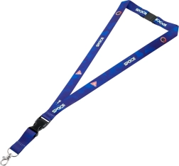 Nøglering med karabinhage med rum-motiv