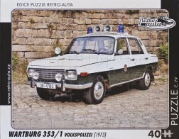 Puslespil RETRO-AUTA Wartburg 353 Volkspolizei 40 brikker